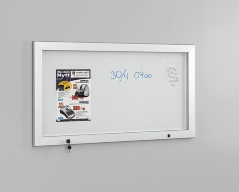 Ilmoitustaulukaappi, lukittava, sisä- ja ulkokäyttöön