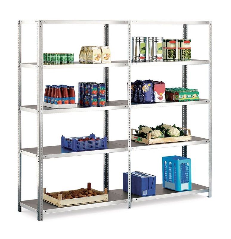 Varastohylly Purmo, ruostumaton teräs, elintarvikehyväksytty