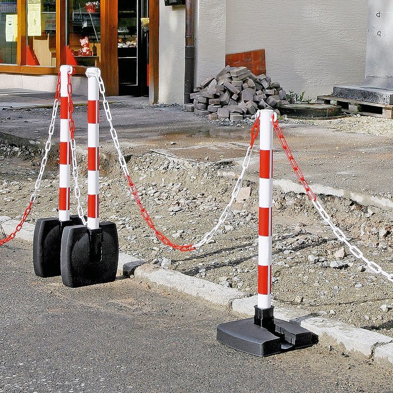 Rajaustolppa ja ketju, kokoontaittuva