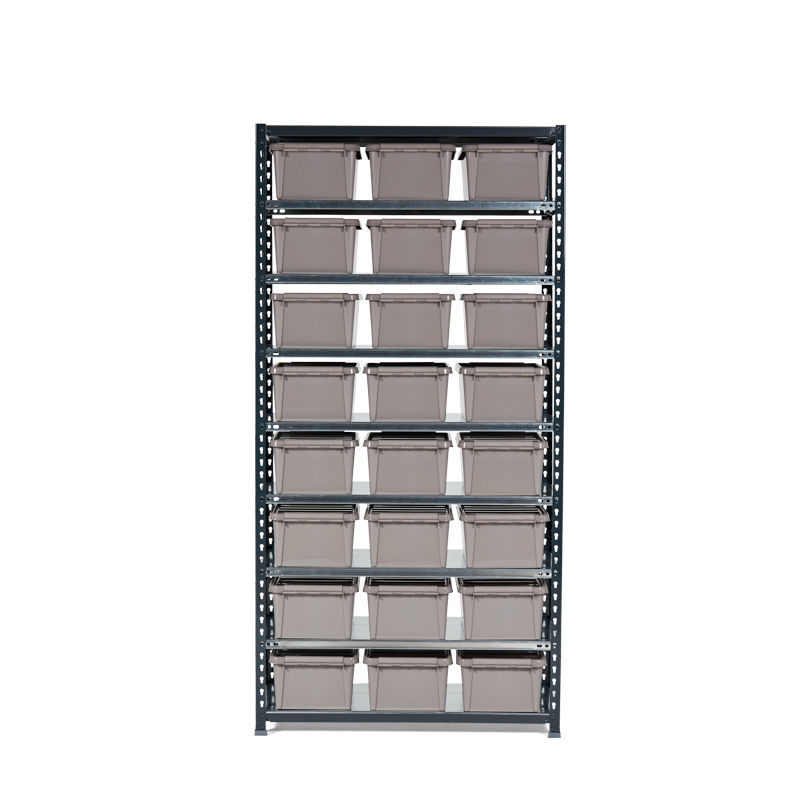 Varastohylly Falster, sis. 24kpl SmartStore Recycled muovilaatikkoa