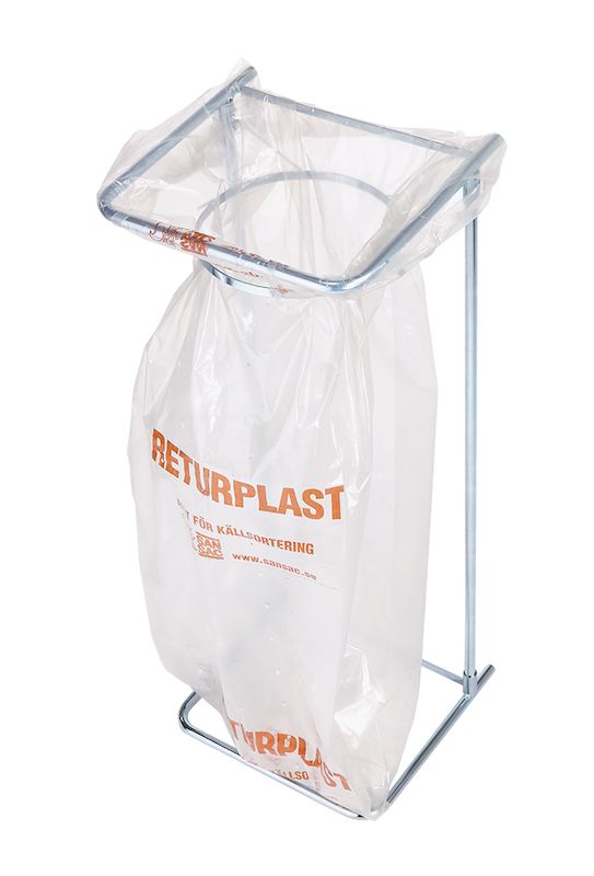 Jätesäkkiteline kierrätysmuoville, 240 litraa