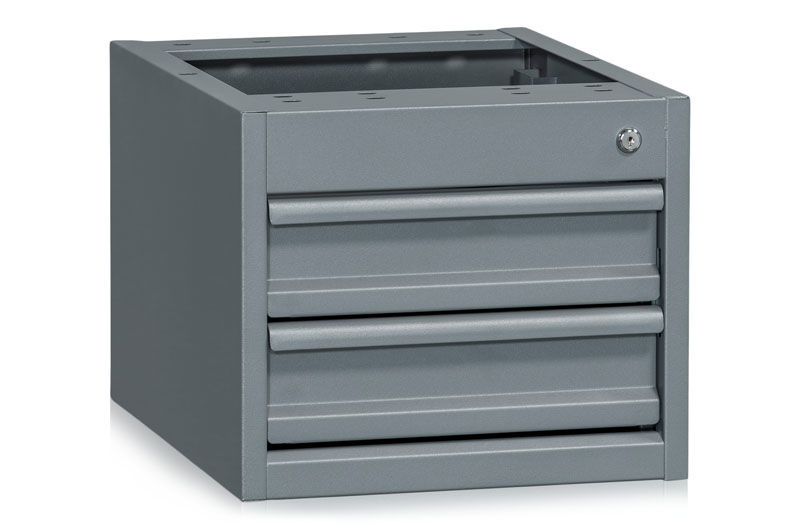 Vetolaatikosto Signe työpöydälle Embla, harmaa