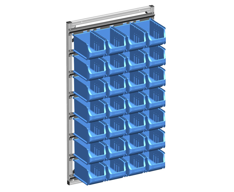 Laatikkoteline seinälle Nalia